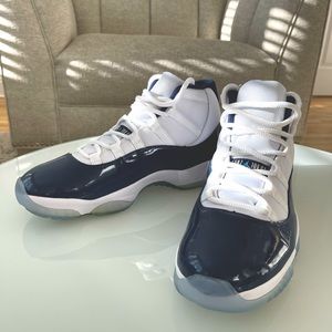 New Air Jordan 11 Retro white/midnight  Navy-university blue